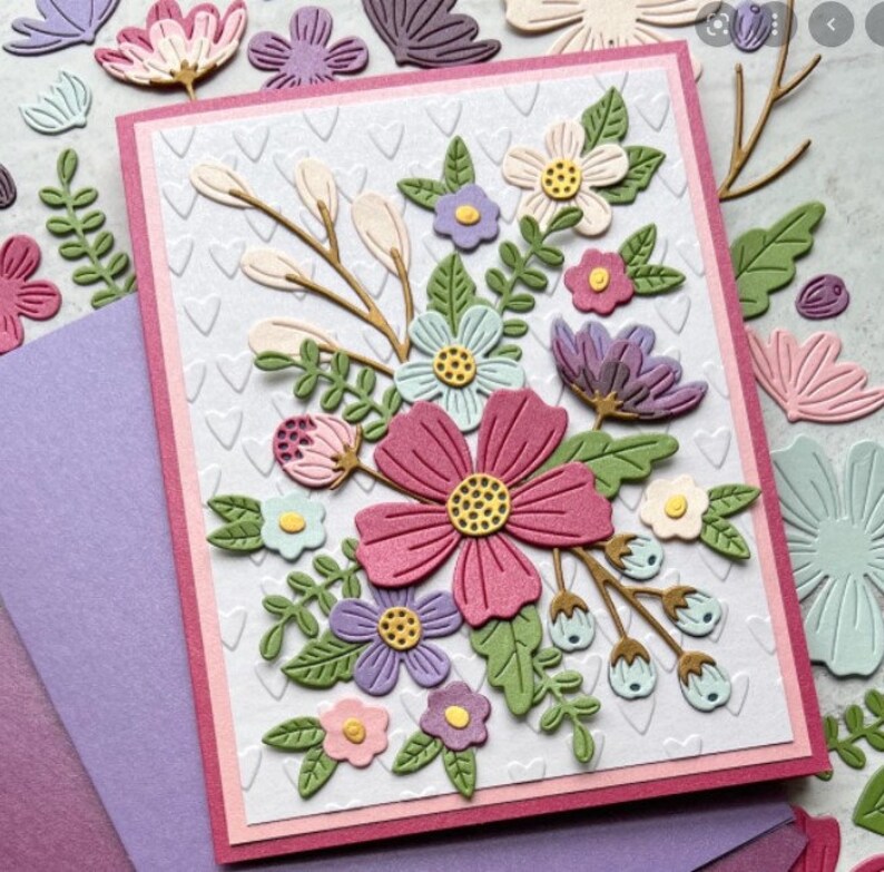 Spellbinders Etched Dies - Be Bold Blooms S5-502 - Etsy