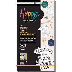 Here We Go Again Big Value Pack Stickers - MAMBI Happy Planner Stickers