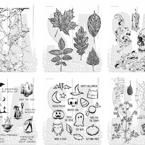 Tim Holtz 2023 Halloween Cling Stamps - Stampers Anonymous CMS466 CMS467 CMS468 CMS469 CMS470 CMS471