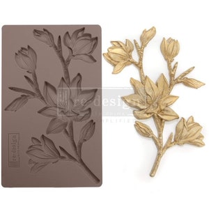 Free Shipping! Prima Marketing Forest Flora Re-Design Decor Mould 643102