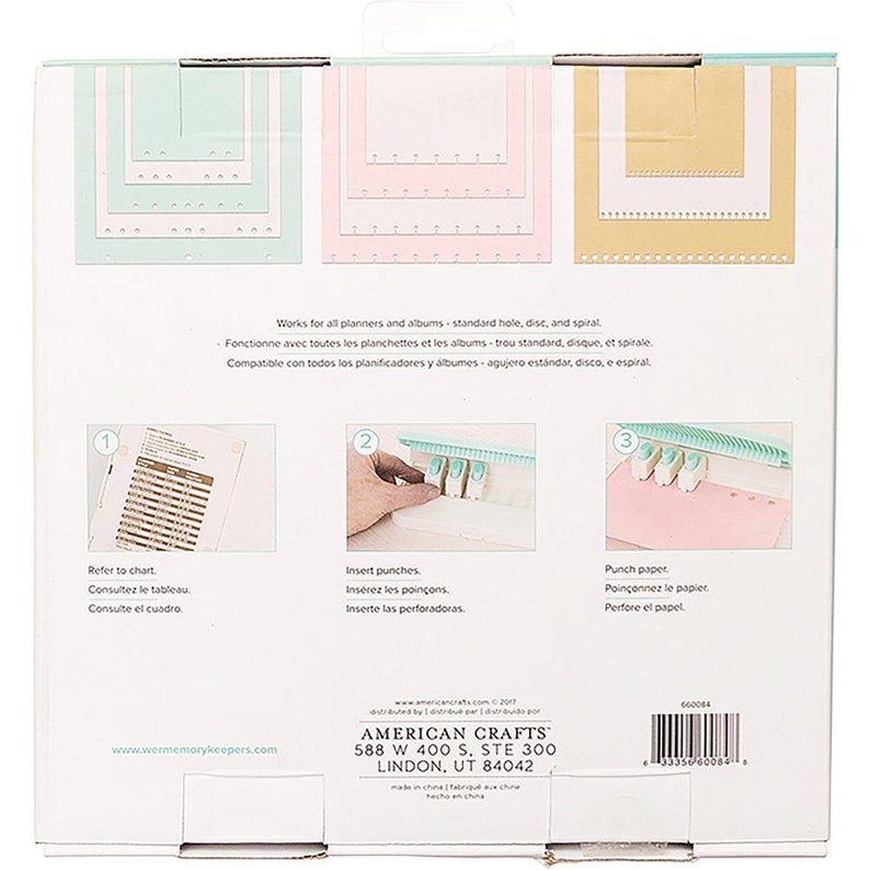 WRMK Planner Punch Board Bundle for Standard Hole Disc and Etsy