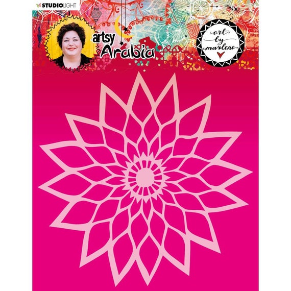 Art by Marlene Stencil Artsy Arabia MASKBM12 - Etsy