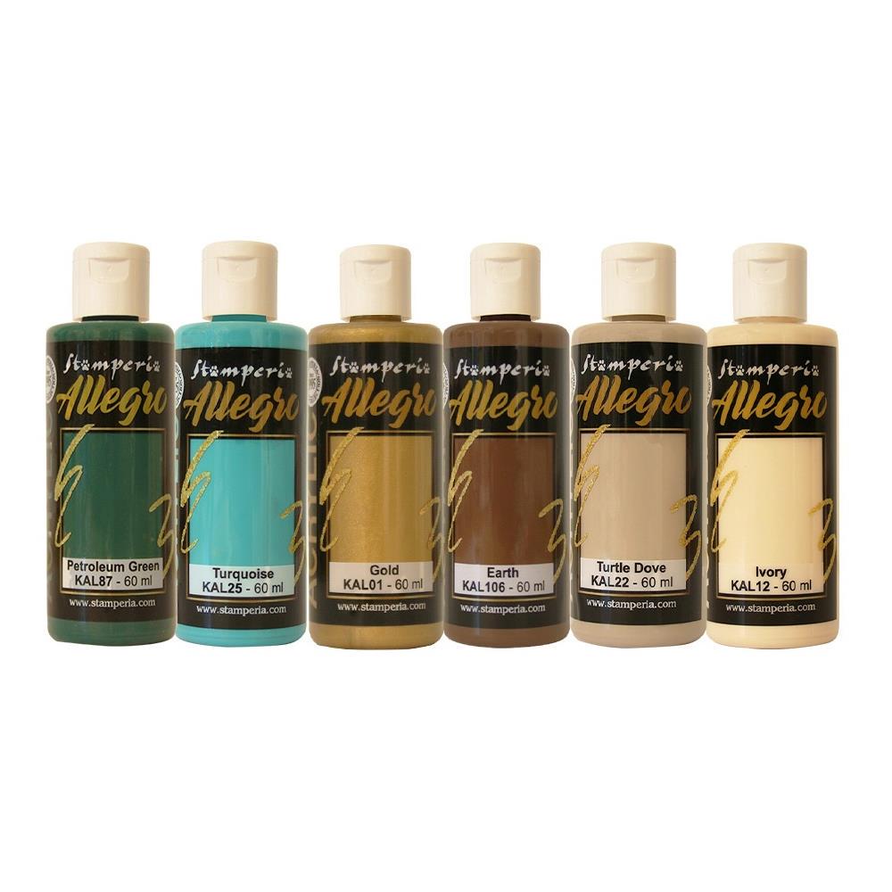 Stamperia Allegro Paint Set 6/Pkg - Masquerade