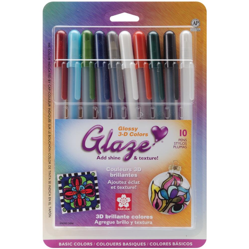 Sakura Gelly Roll 3-D Glaze Pen, Gray - Box of 12