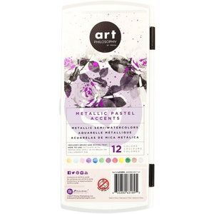 Metallic Watercolor - Prima Marketing Metallic Accents Semi-Watercolor Paint Set