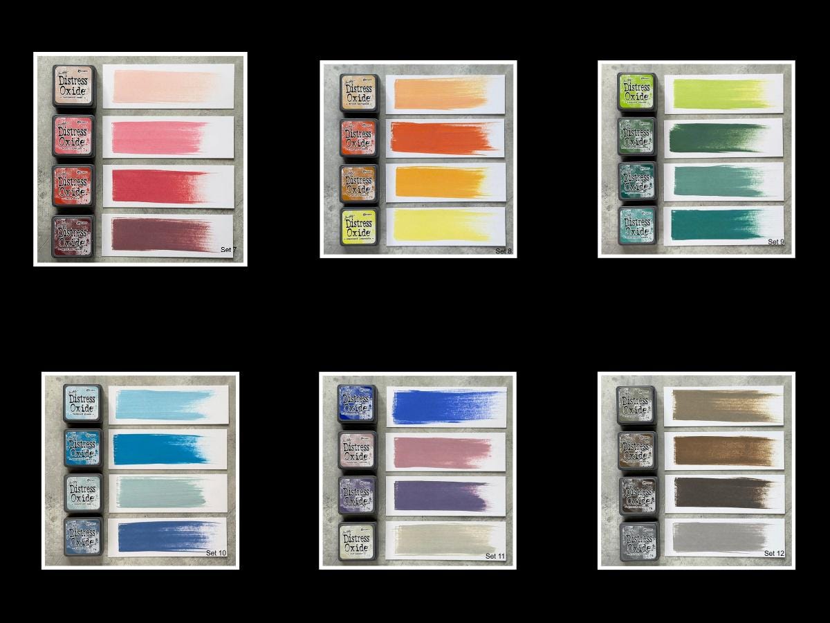 New! Tim Holtz Distress Mini Oxide Ink Pads 4/pkg - Sets 1-18 or