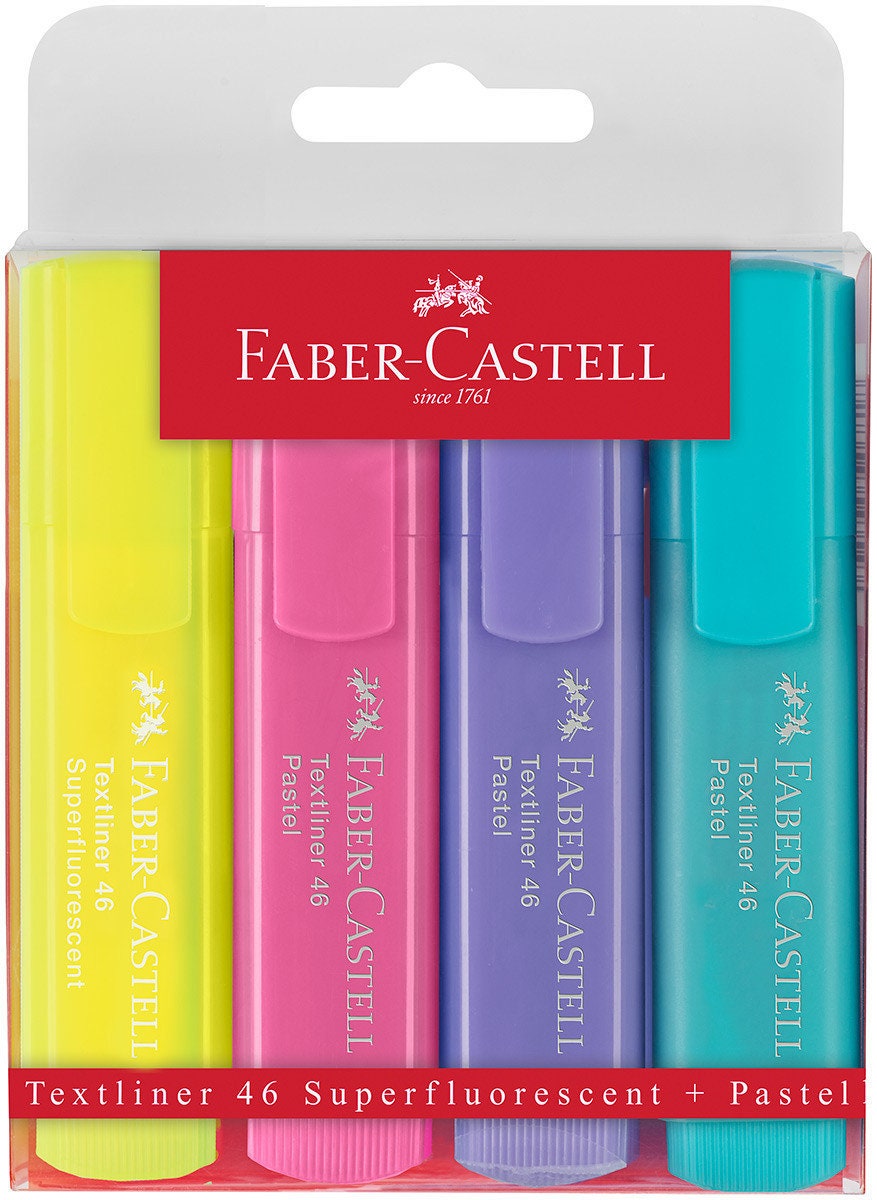 Resaltador Pastel Faber-Castell X 8 Unidades