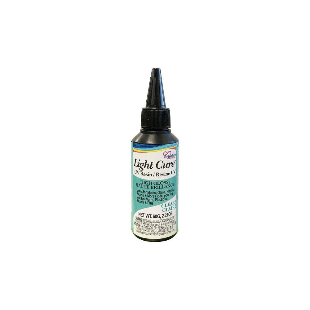 60g Hard UV Resin, Crystal Clear Ultraviolet Curing Epoxy Resin UV Glue,  Fast Curing, Ready to Use, Clear 