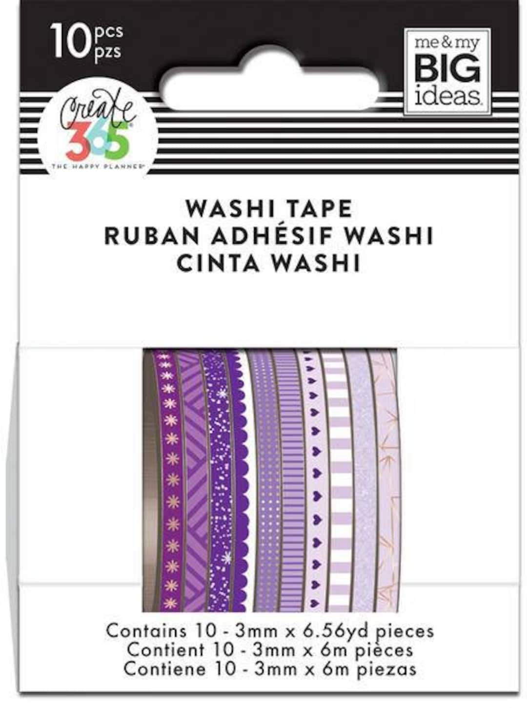 Happy Planner Skinny Washi Tape Purple Hues MAMBI 