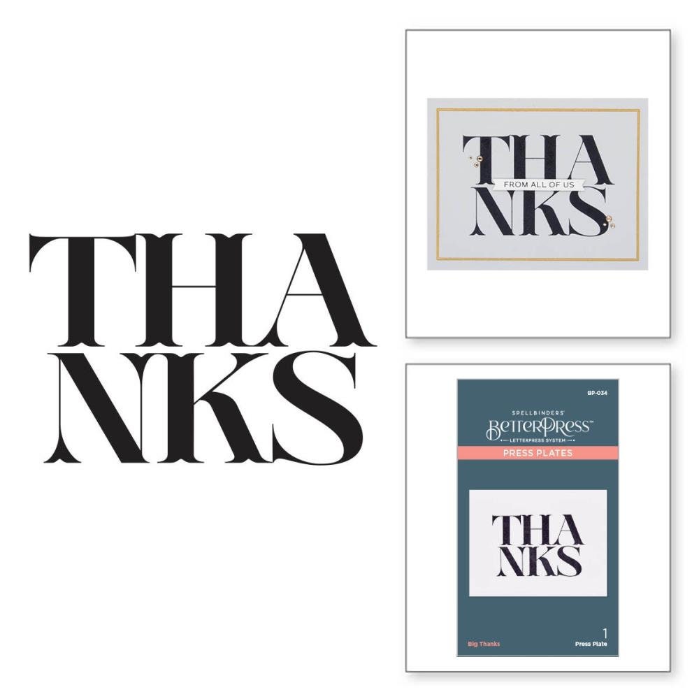 Spellbinders BetterPress レタープレス システム プレス プレート