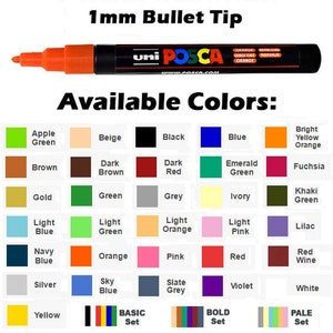 Buy Uni POSCA Marker Pen PC-3M Fine Collection Box of 40 Assorted NEW on  Market With 2 Free Wallets Included Online in India 
