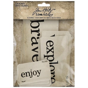 Tim Holtz Idee-Ology Doppelseitige Karteikarten 45/Pkg TH94224