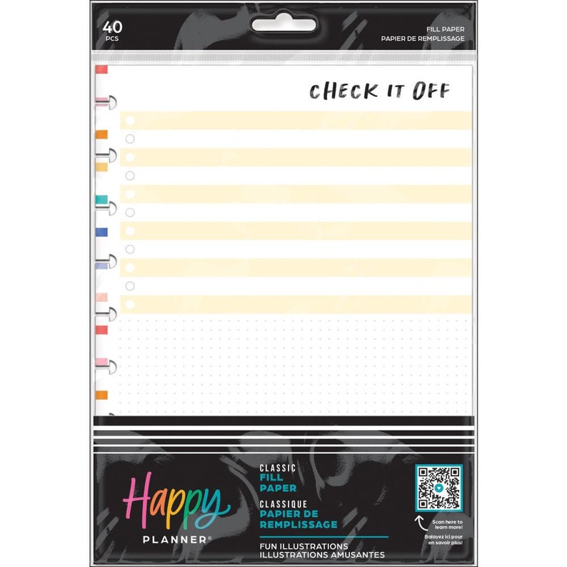 Fun Illustrations Checklist Classic Medium Happy Planner 40 - Etsy