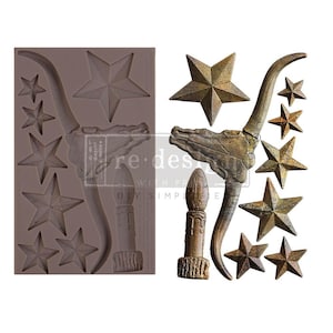 Free Shipping Prima Marketing Mould 5"X8"X8mm - Wild West Whispers 669874