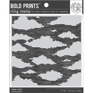 Hero Arts Cling Stamp 6&quot;X6&quot; - Passing Clouds Bold Prints