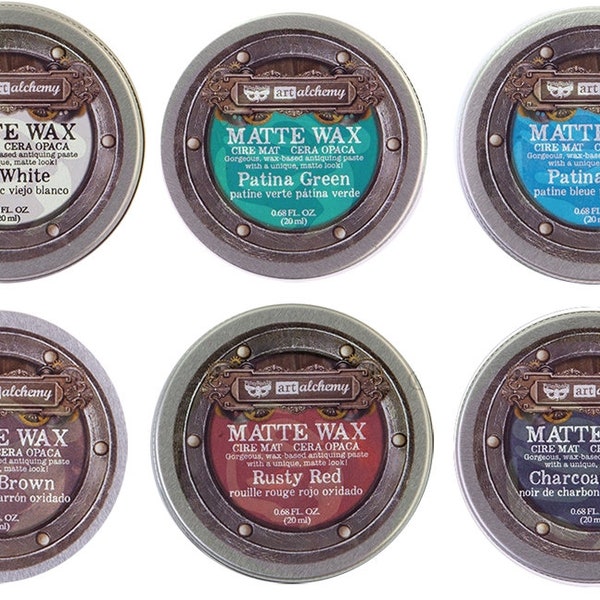 Nouvelles couleurs ! Finnabair Art Alchemy Matte Wax Paste - Prima Marketing - nouvel emballage en tube