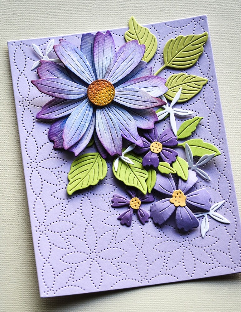 Pinpoint Daisy Background Metal Die - Memory Box 94621 - Etsy