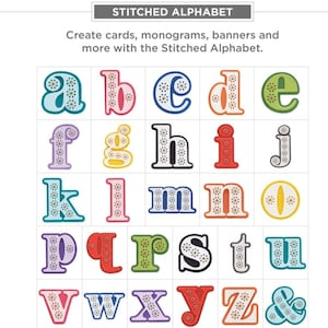 Matrices de découpe Spellbinders - Collection d'alphabets cousus