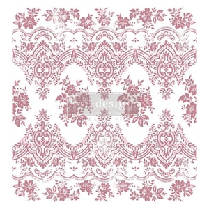 Free Shipping! Prima Marketing Redesign 12&quot;X12&quot; Decor Stamps - Vintage Wallpaper 649289