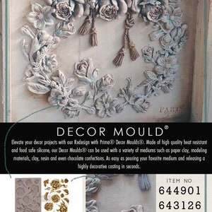 Free Shipping Prima Marketing Redesign Mechanical Insectica Re-Design Decor Mould 652142 image 3