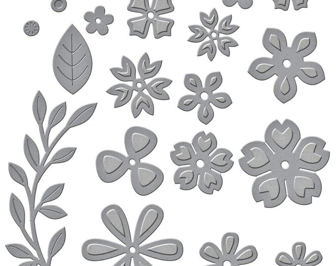Spellbinders Etched Dies Be Bold Blooms S5-502 - Etsy