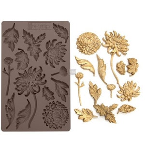 Free Shipping! Prima Marketing Botanist Floral Re-Design Decor Mould 643072