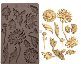Free Shipping! Prima Marketing Botanist Floral Re-Design Decor Mould 643072