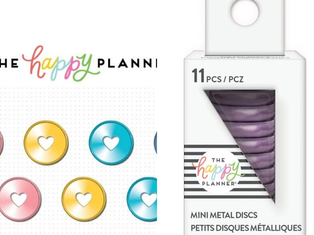 METAL Mini Discs - Silver – The Happy Planner