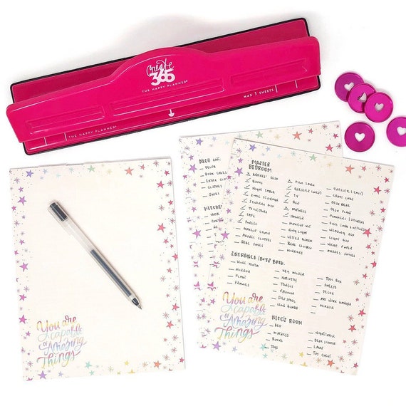 Big Happy Planner Punch MAMBI Etsy Canada