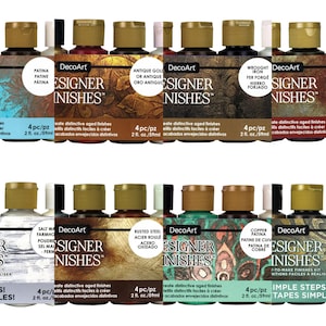 DecoArt Designer Finishes Paint Pack 4/Pkg - Choice of Effects