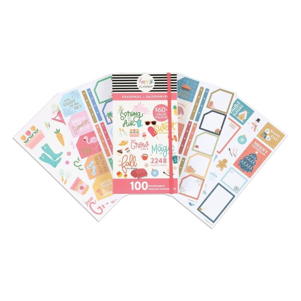 Seasonal Mega Value Pack Stickers 100 SHEETS the Happy Planner 