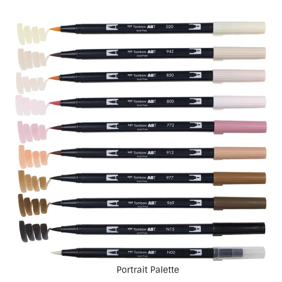 Dual Brush Pen Set, 20 Neutral Palette