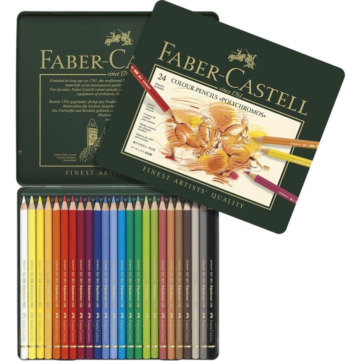 Polychromos Pencil Tin Set of 60 Faber-Castell