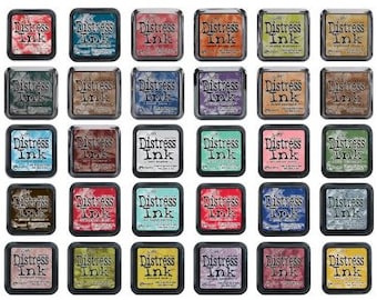 Distress-stempelkussens Tim Holtz: 3 x 3 inch, keuze uit 71 kleuren