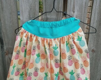 Size 7 Pineapple skirt, Summer girls outfit, girls skirt , girls clothes