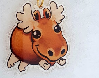 Chonky Moose/Elk Key Ring / Keyring / Charm / Keychain