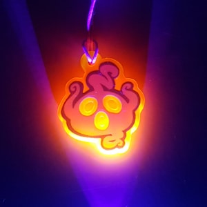Fluorescent Halloween Phone Charm Ghost