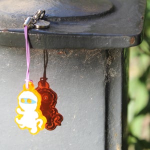 Fluorescent Halloween Phone Charm Mummy image 3