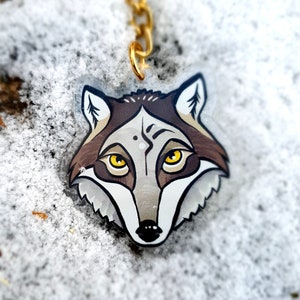 Wolf Keyring / Key Ring / Charm / Keychain