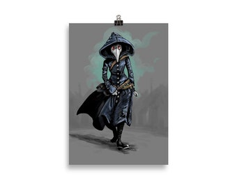 Plague Doctor A4 Poster (21 x 30 cm) (about 8 x 10 in)
