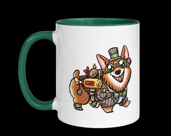 Professor Hopscotch Mug with Green Insides (11 oz)