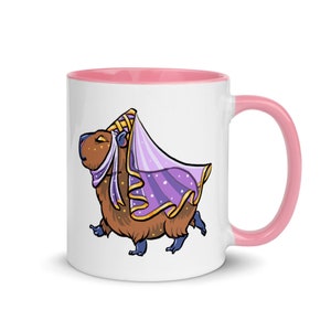 Capybara Princess Mug with Pink Insides