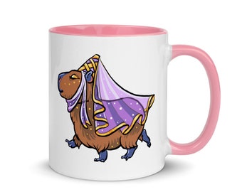 Capybara Princess Mug with Pink Insides