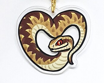 Snake Charm Keyring (Common European Adder / Viper)