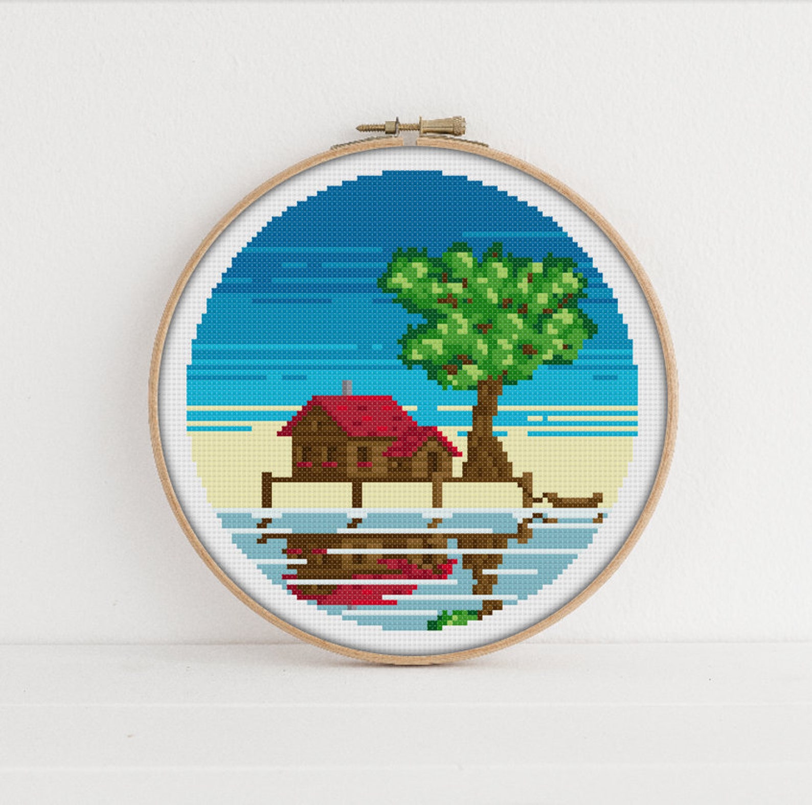 Four Seasons Cross Stitch Pattern Set Season Embroidery Etsy Stagioni cinese contati