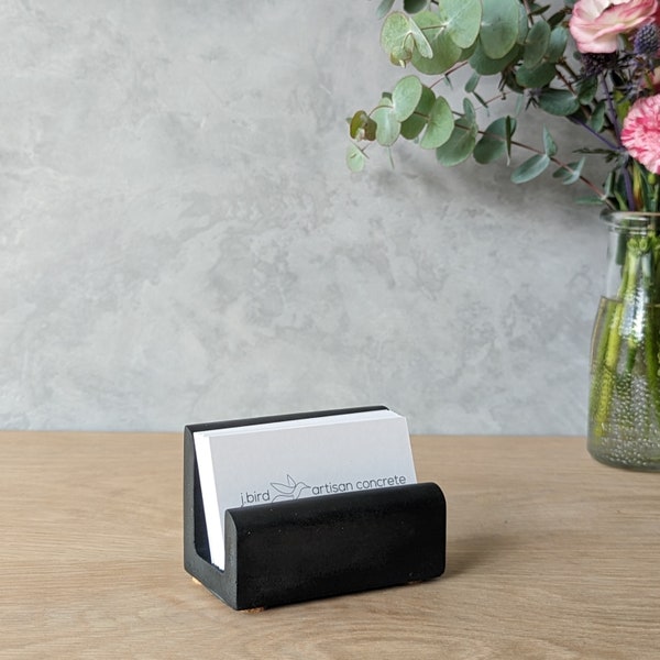 Concrete Business Card Holder Etsy