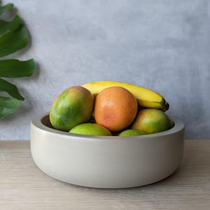 11.5&quot; Heavy Concrete Fruit Bowl