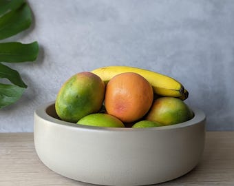 11.5" Heavy Concrete Fruit Bowl