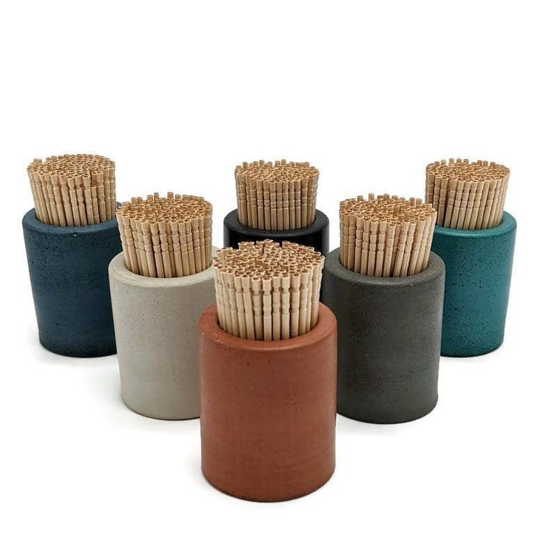 Toothpick Holder. Concrete Toothpick Holder. Modern Kitchen Etsy