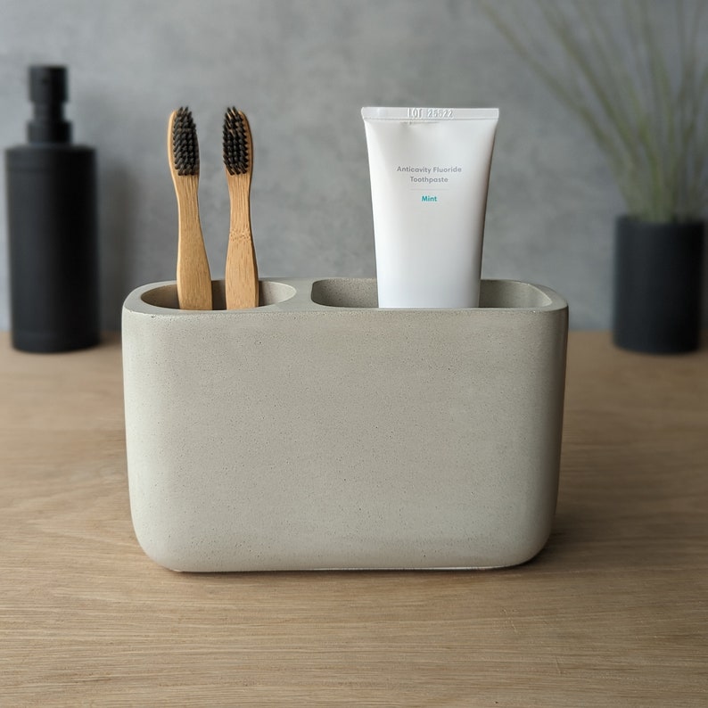 Concrete Toothbrush Holder image 2